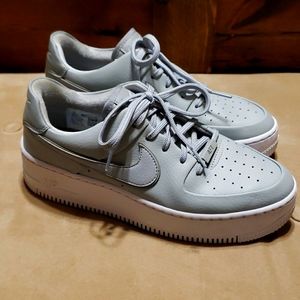 Nike Women's Shoes Air Force 1 Sage Low Platform